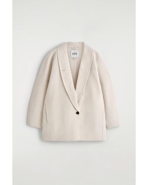 COS Double-Faced Wool Pea Jacket - Natural