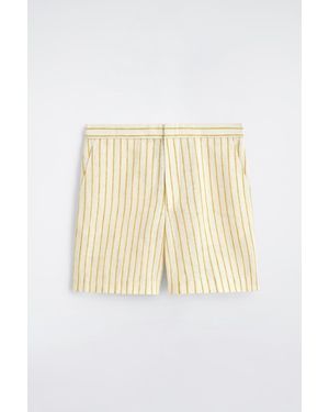 COS Tailored Linen Shorts - Natural