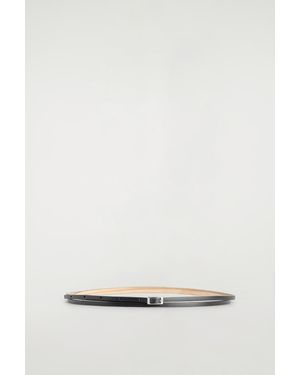 COS Skinny Double-Wrap Leather Belt - Black