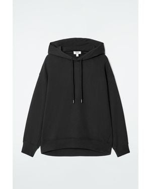 COS Oversized Jersey Hoodie - Black