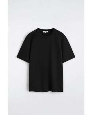 COS Interlock Cotton Crew-Neck T-Shirt - Black