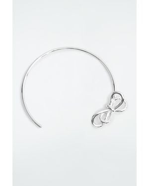 COS Knotted Bow Choker - Metallic
