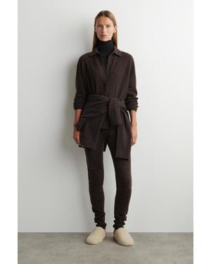 COS Mules Aus Shearling - Schwarz
