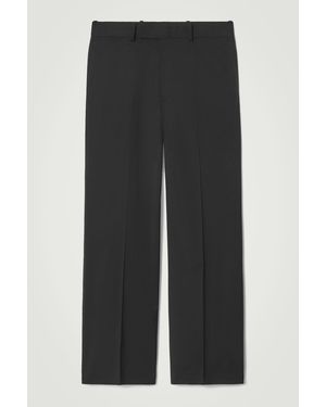 COS Tailored Wool Wide-leg Pants - Black
