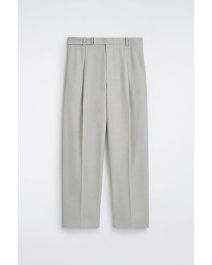 COS Belted Linen-Blend Relaxed-Fit Wide-Leg Trousers - White