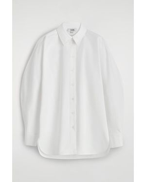 COS Rounded Pima Cotton Shirt - White