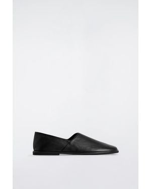 COS Leather Slip-on Shoes - Black