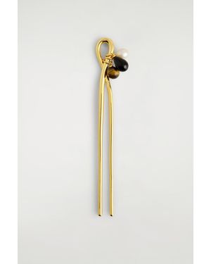 COS Charm-Detail Hair Pin - White