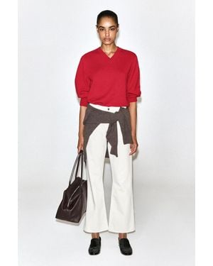COS Verkürzte Valley Bootcut-Jeans - Rot
