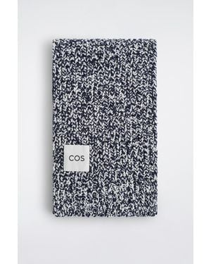 COS Reversible Flecked Wool-Blend Scarf - Multicolour