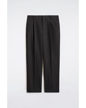 COS Pleated Wool Pants - Black