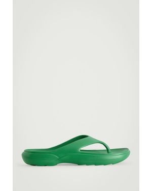 COS Lightweight Eva Flip Flops - Green