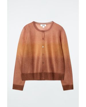 COS Cardigan Ombré Maille Fine - Orange