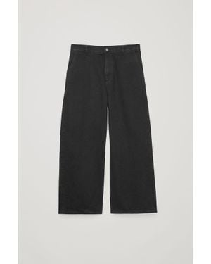 COS Barrel Leg Jeans - Black
