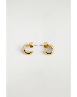 COS Half-Hoop Earrings - Metallic