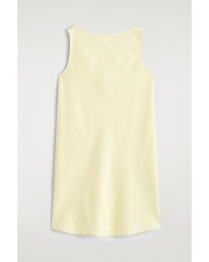 COS Tailored Linen Mini Dress - Yellow