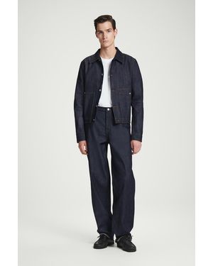 COS Bootsschuhe Aus Genarbtem Leder - Schwarz