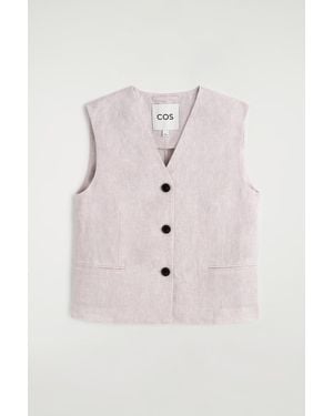 COS Linen Vest - Pink