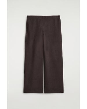 COS Corduroy Wide-Leg Trousers - Brown