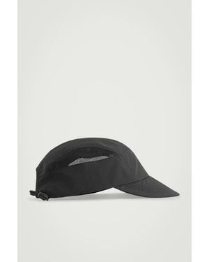 COS Mesh-Panelled Nylon Cap - Black