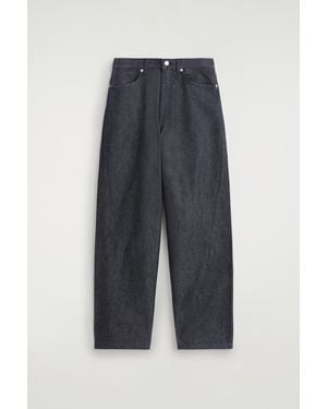 COS Barrel-Leg Denim Trousers - Grey