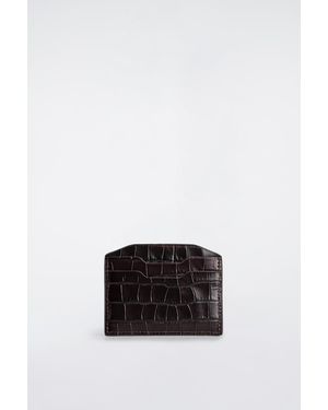 COS Leather Cardholder - Black