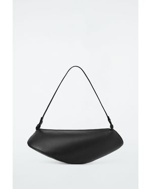 COS Cove Clutch - Leather - Black