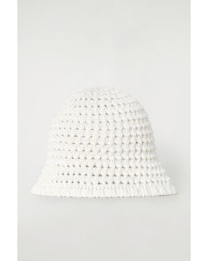 COS Crochet Bucket Hat - White