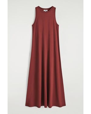 COS Sleeveless Knitted Midi Dress - Red