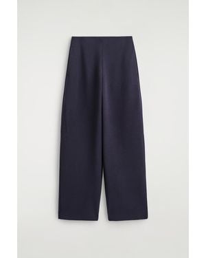 COS Scuba Barrel-Leg Sweatpants - Blue