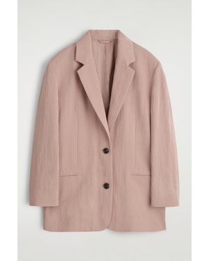 COS Oversized Fluid Blazer - Pink