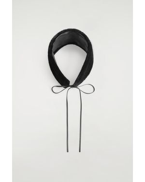 COS Shearling Earmuffs - Blue