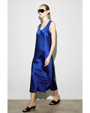 cos blue velvet dress Costarellos - Lissie Silk Velvet Gown