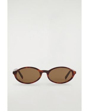 COS Oval Sunglasses - Brown