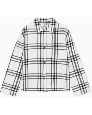 COS Kariertes Pyjamaset Aus Flanell - Weiß