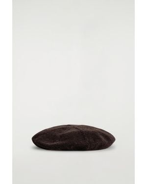 COS Wool-Yak Beret - Brown