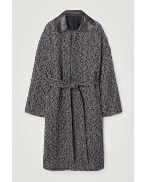 COS The Herringbone Coat - Grey