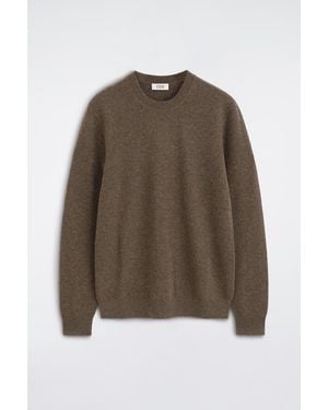 COS Kaschmirpullover Mit Rundhalsausschnitt - Braun