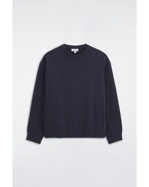 COS Washed-Cotton Sweatshirt - Blue