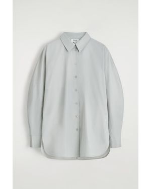 COS Rounded Pima Cotton Shirt - Gray