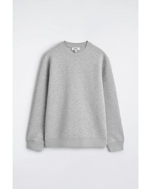 COS Relaxed Scuba Sweatshirt - Gray