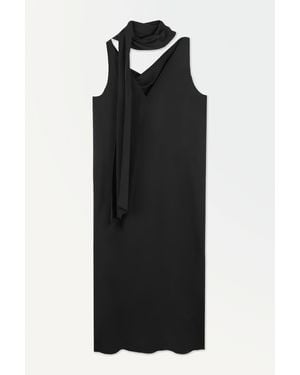 COS The Silk Scarf Dress - Black