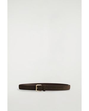 COS Suede Belt - White