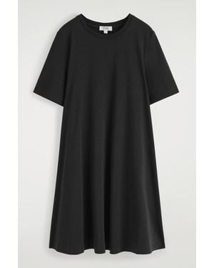COS A-line Mini T-shirt Dress - Black