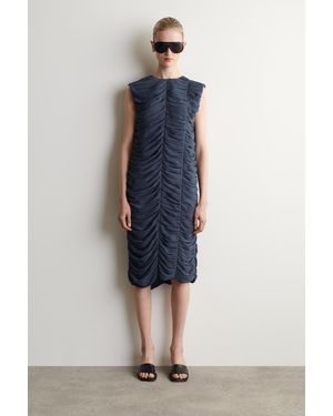 COS Kleid Mit Raffungen Und Einsätzen - Blau