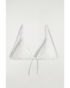 COS Triangle Bikini Top - White