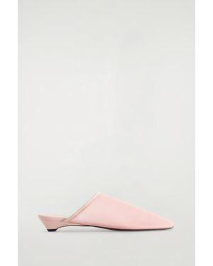 COS Sheer Mesh Mules - Pink
