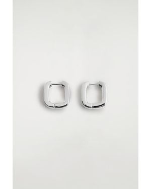 COS Square Hoop Earrings - Multicolour