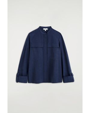 COS Fluid Utility Shirt - Blue