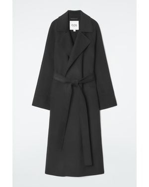 COS Belted Padded Shell Down Coat - Black